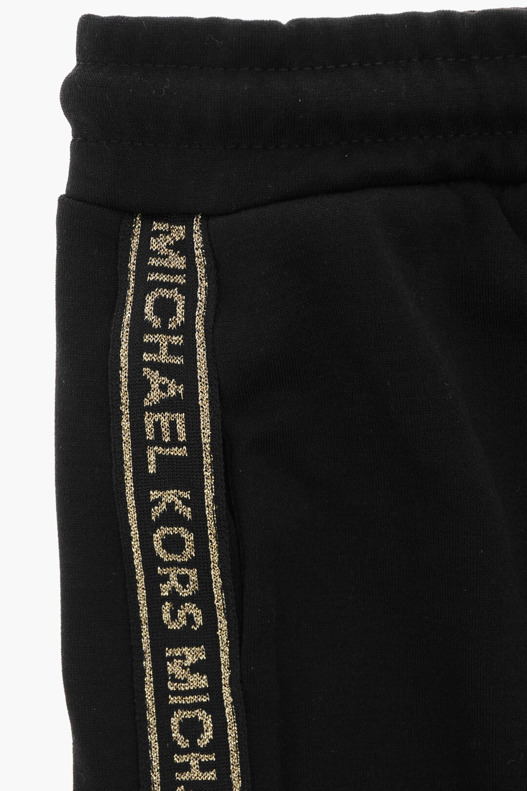 Michael Kors Kids MICHAEL Solid Color Pants with Logoed Side Band