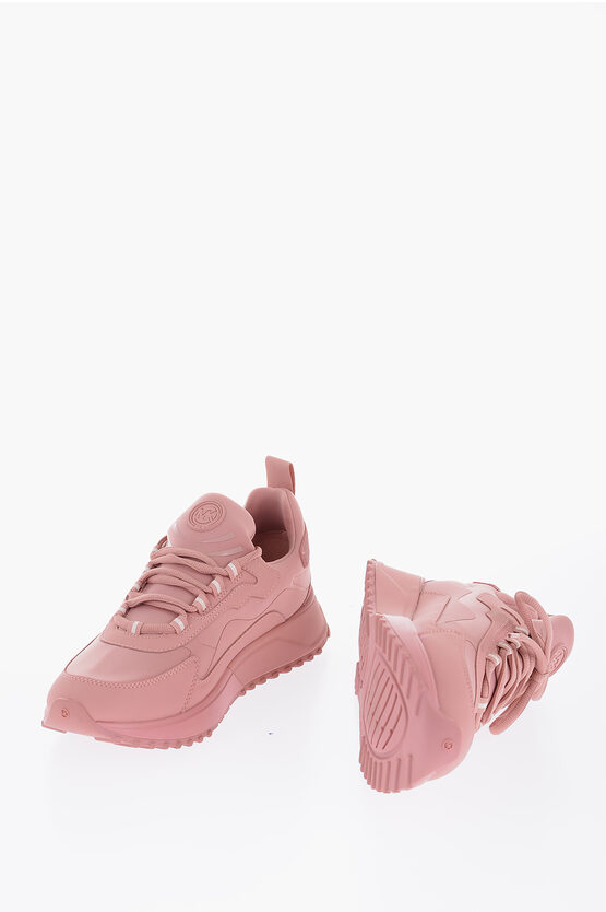 Michael Kors Michael Solid Color Theo Low-top Sneakers In Pink