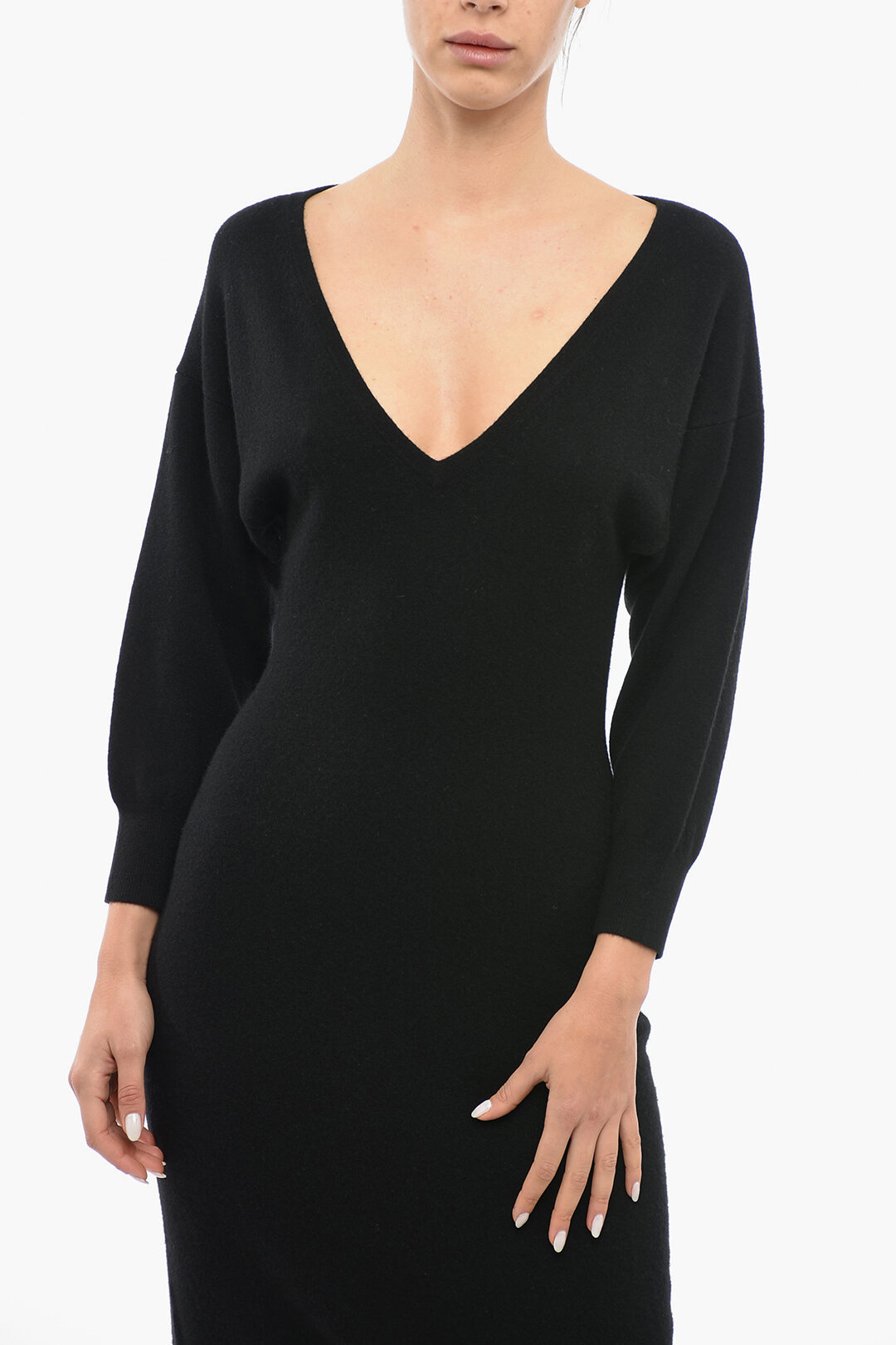 Sportmax Cashmere Blend Midi Dress With Built-In Bra women - Glamood Outlet