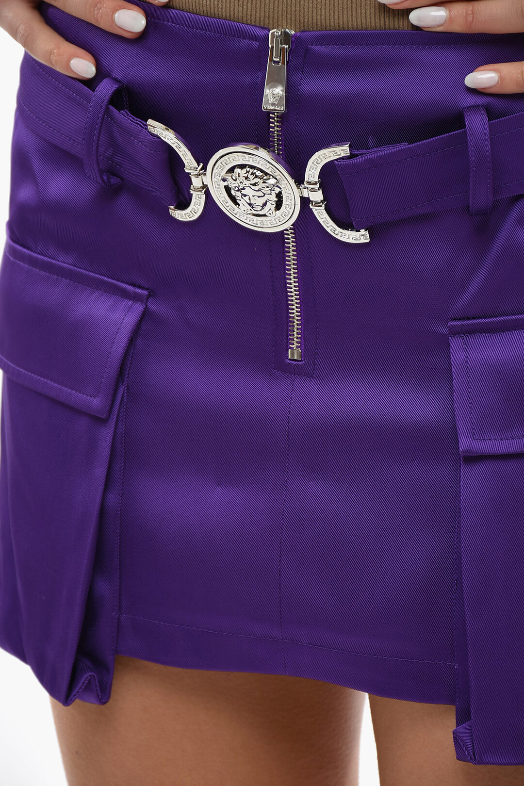 【送料&関税込】Versace Medusa 95 Cargo Mini Skirt Versace Medusa '95 Cargo Mini Skirt | italist