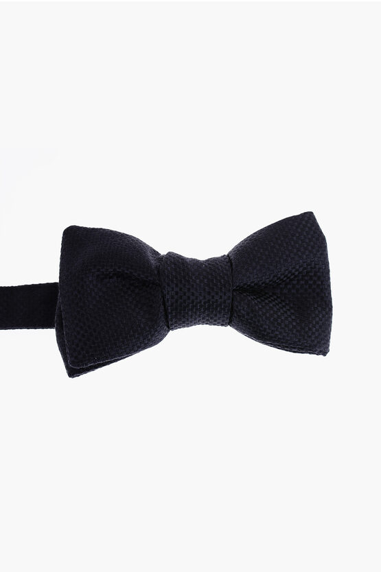 Shop Tom Ford Mini Check Motif Bow-tie