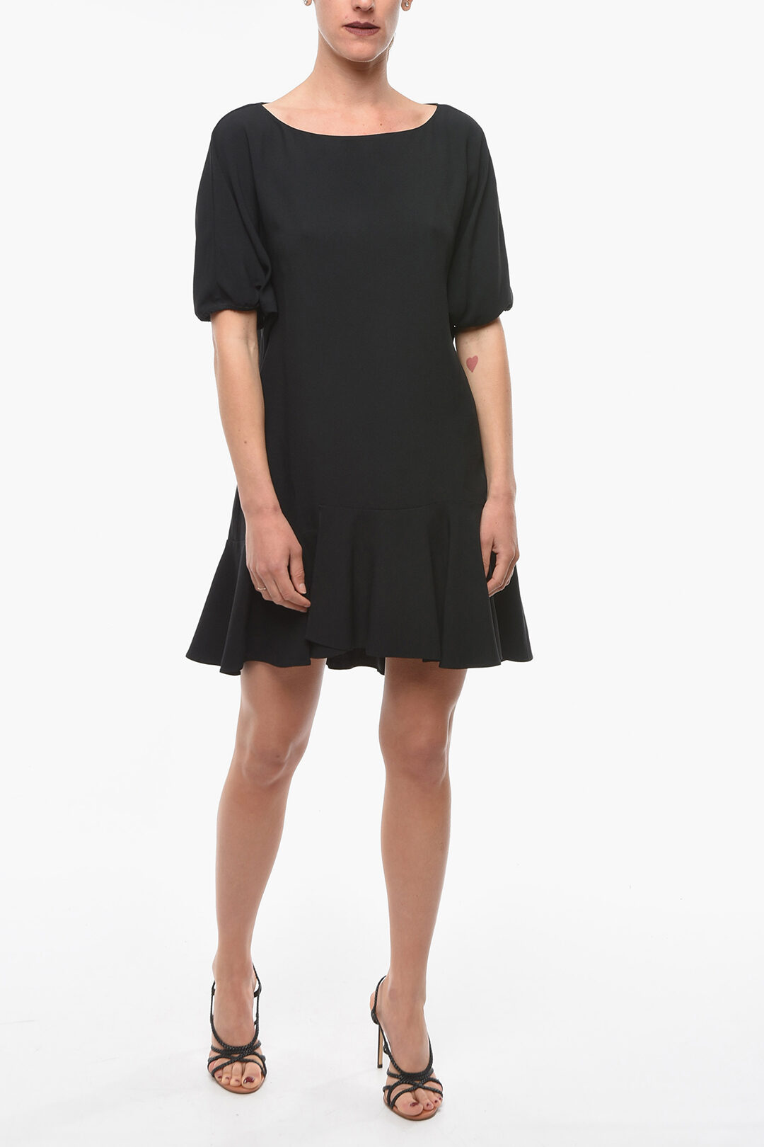 Red Valentino Mini Dress with Ruffle Skirt women - Glamood Outlet