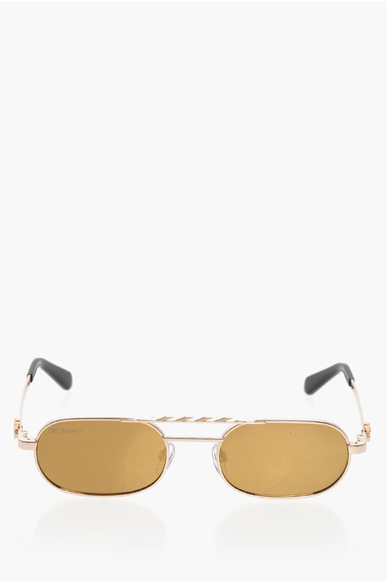 Off-white Vaiden Pilot-frame Sunglasses In Gold