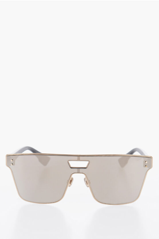 Dior Mirrored Izon1 Mask Sunglasses In Grey