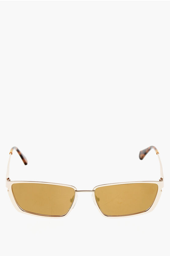 Off-white Mirrored Lenses Golden Effect Richfield Cat Eye Sunglasses