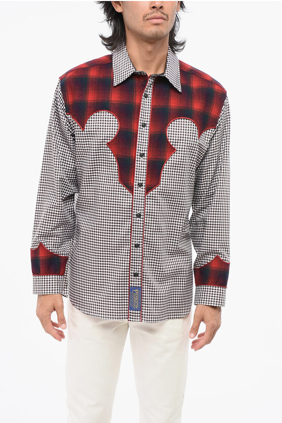 Maison Margiela Multi Color Pendleton Insert Shirt With In Multi
