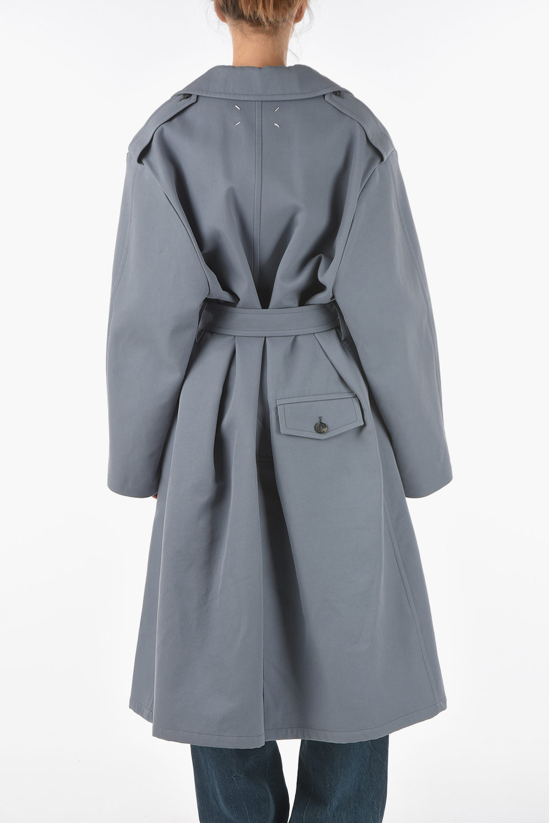 MM1 Cotton Silk Double-breasted Trench