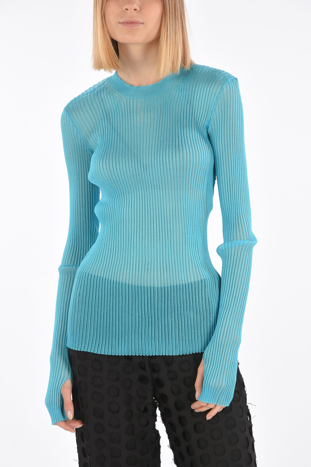 Maison shops margiela ribbed sweater