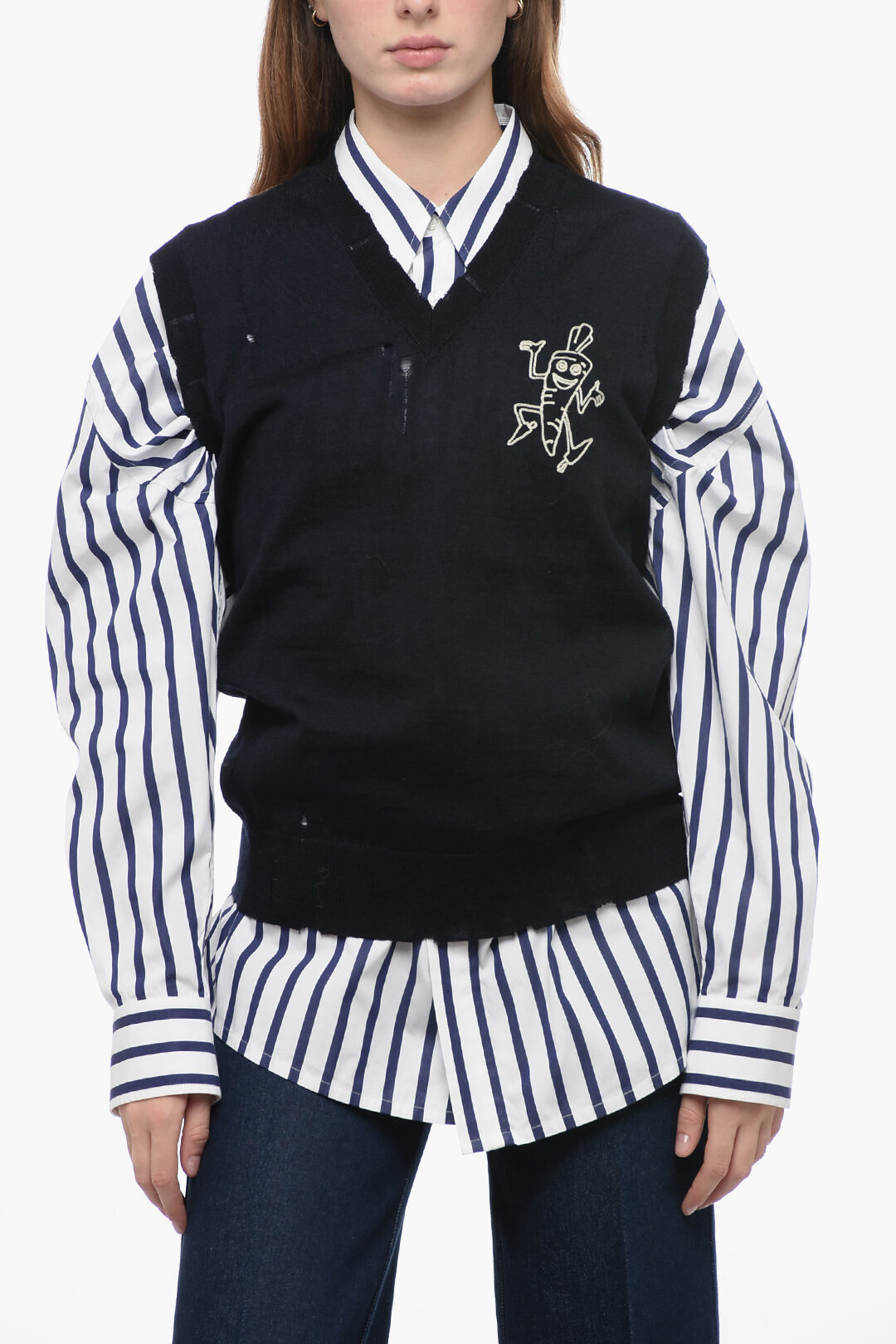 Maison Margiela tape sweat dress vest