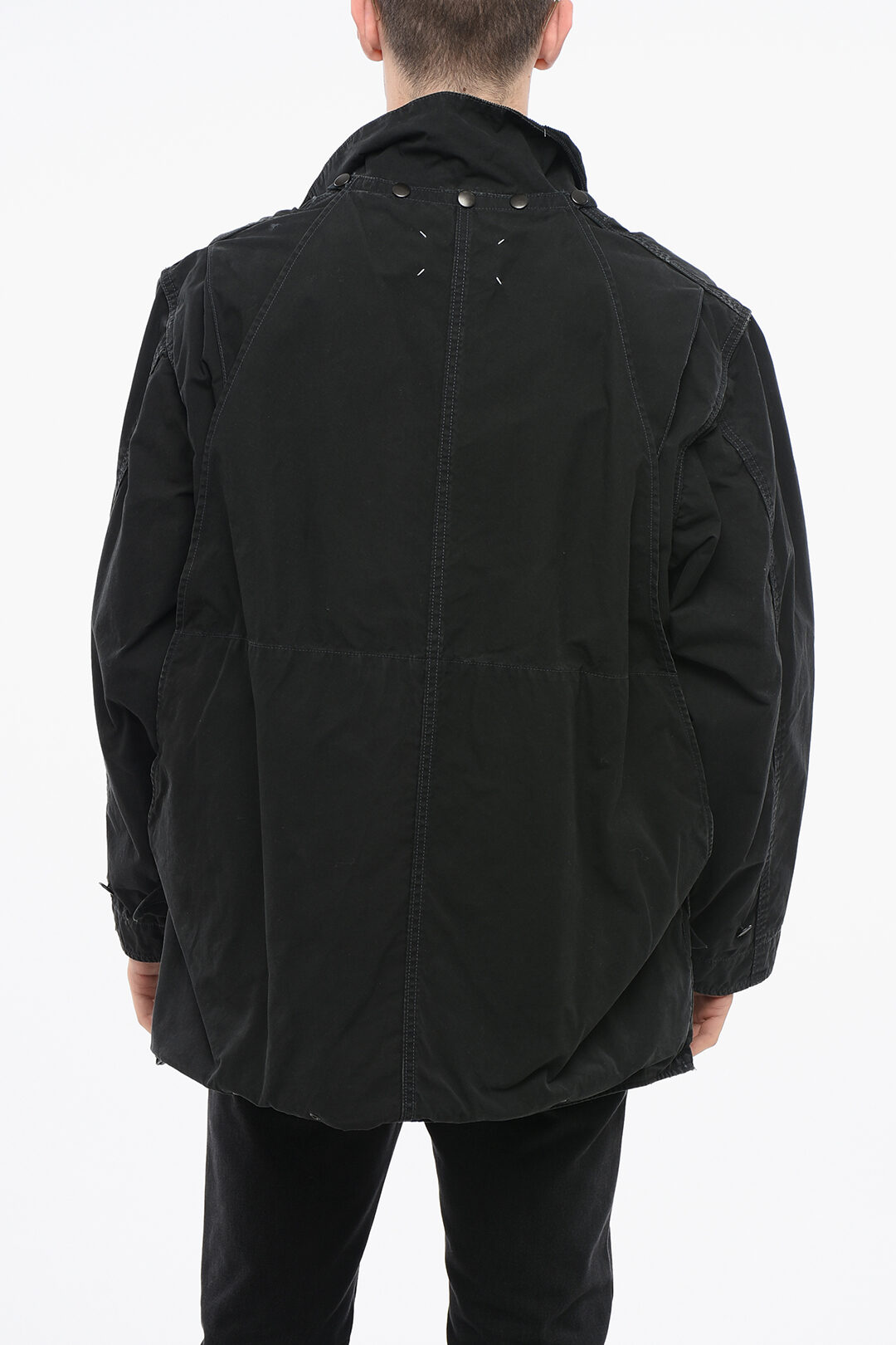 Maison Margiela MM1 MM10 Cotton Utility Jacket with Velvet Collar