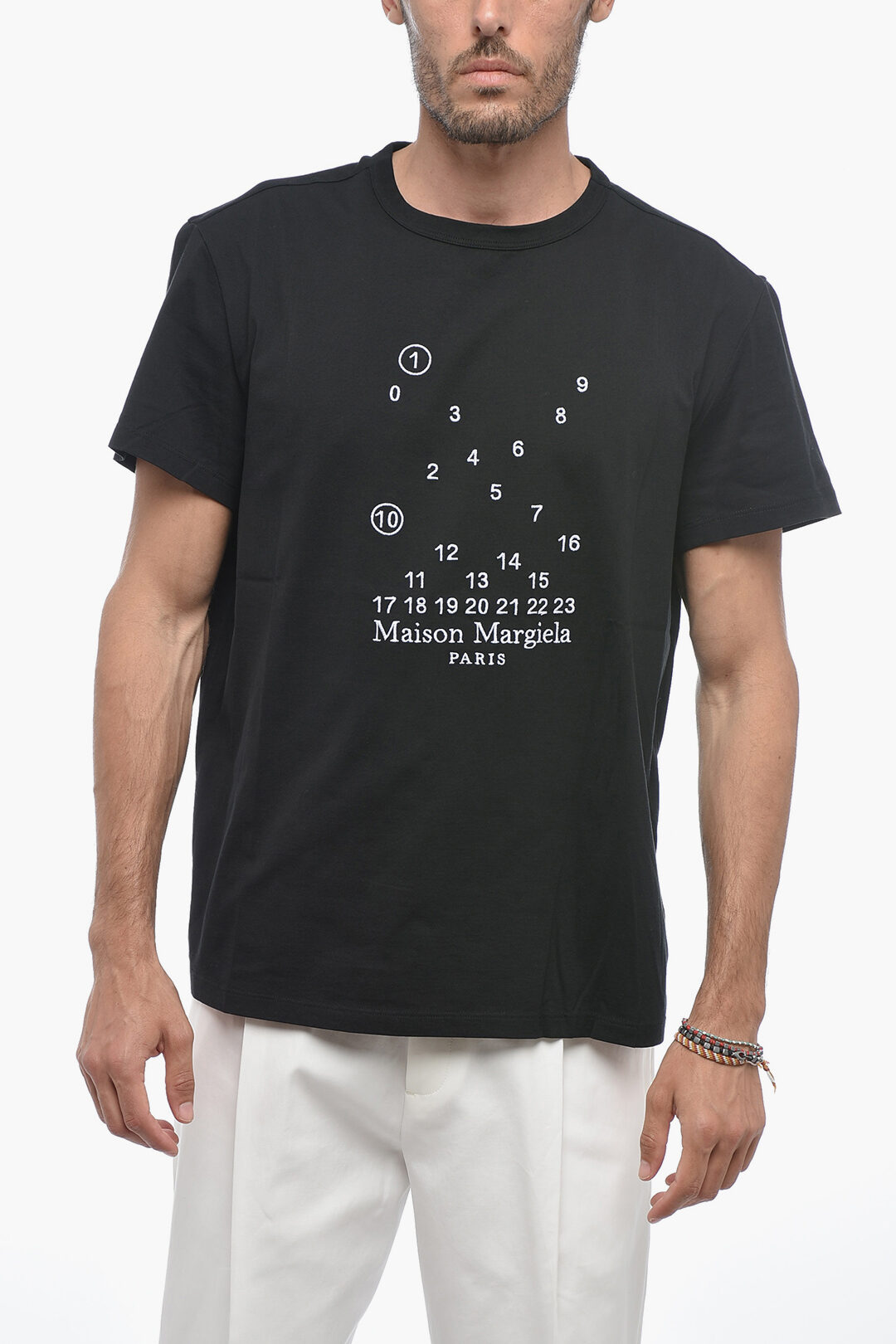 Maison Margiela ロゴ Tシャツ MM1 MM10 Maison Margiela MM1 MM10 Solid Color Crew-neck T-Shirt with