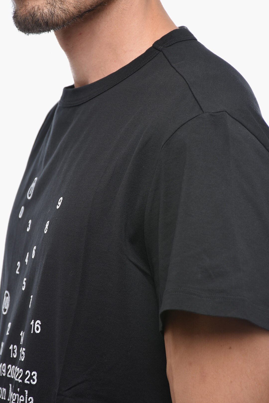 Maison Margiela ロゴ Tシャツ MM1 MM10 Maison Margiela MM1 MM10 Solid Color Crew-neck T-Shirt with