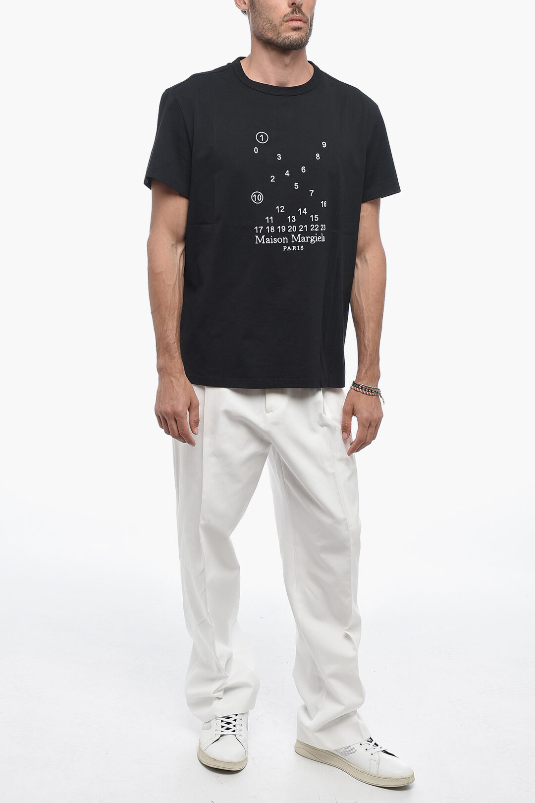 Maison Margiela ロゴ Tシャツ MM1 MM10 Maison Margiela MM1 MM10 Solid Color Crew-neck T-Shirt with