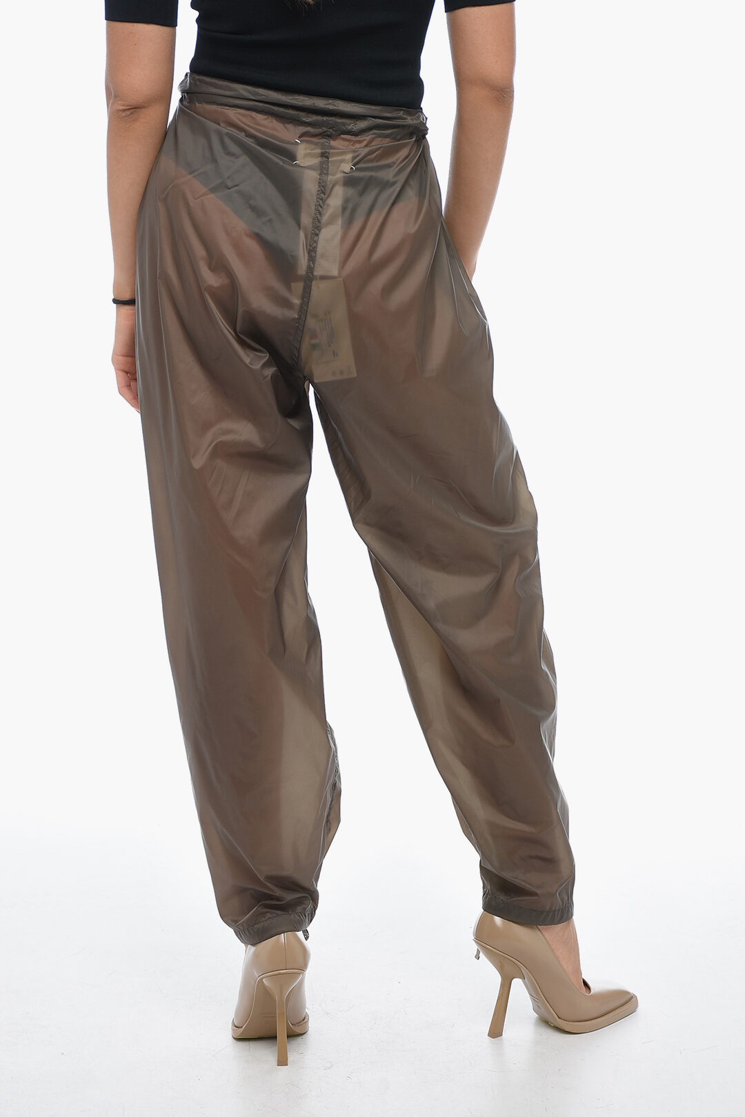 Maison Margiela MM1 Nylon Pants with Drawstringed Ankles