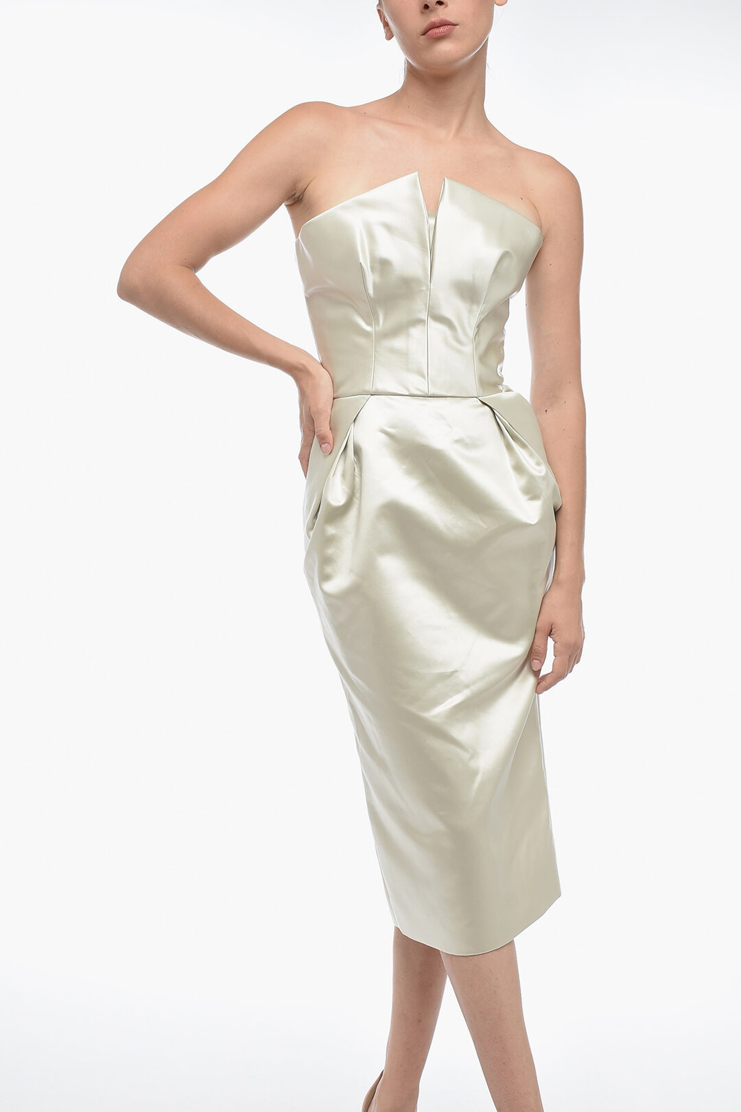 satin peplum