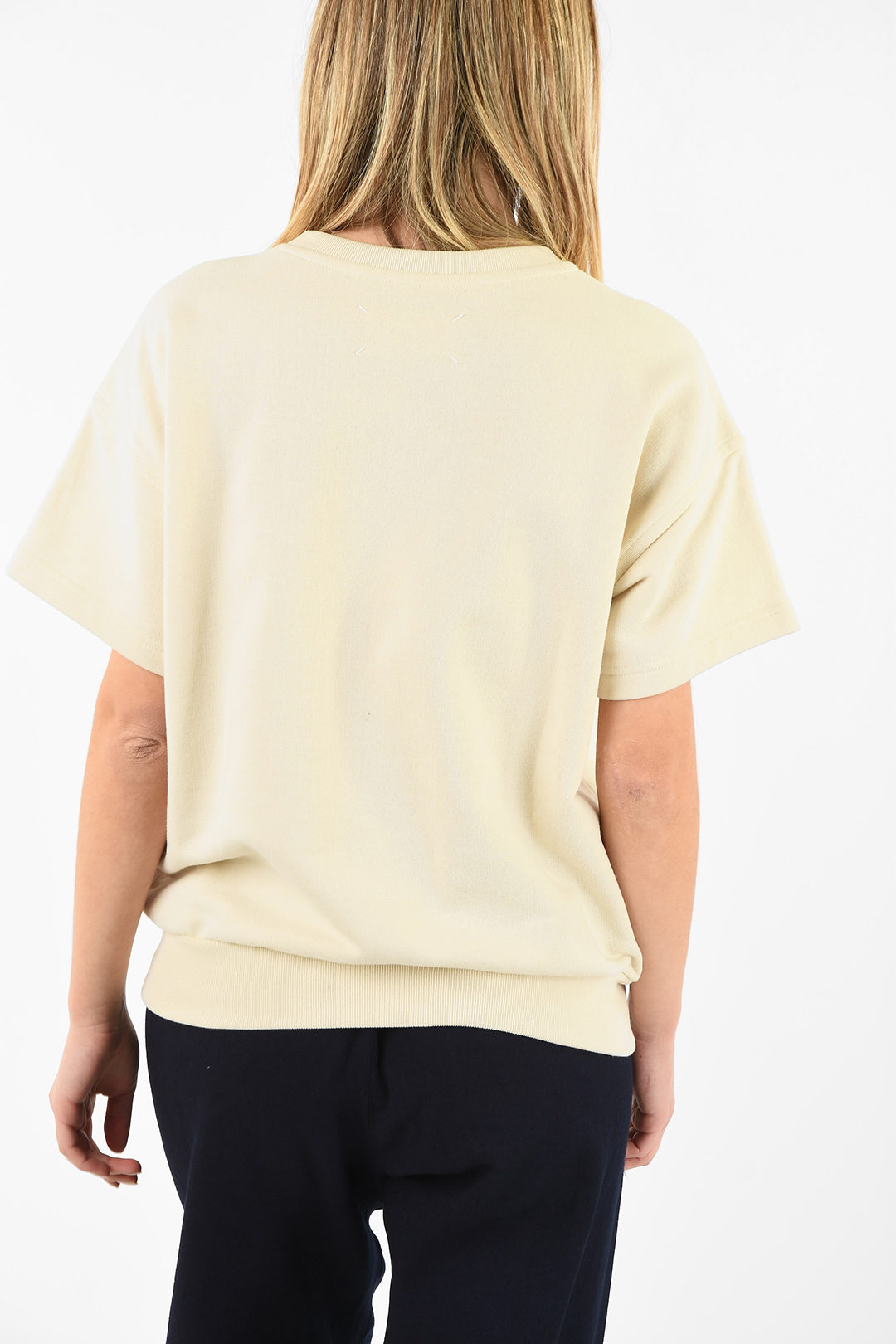 Short Sleeve Crew Neck Sweatshirt on 