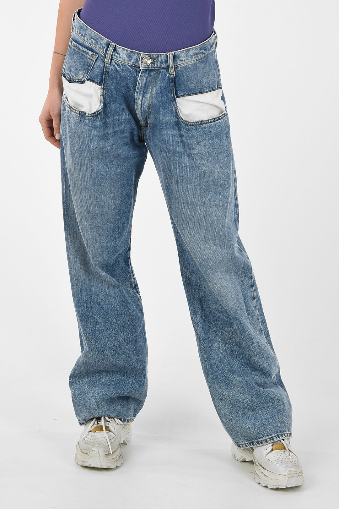 Maison Margiela MM1 Stonewashed Baggy Jeans women - Glamood Outlet