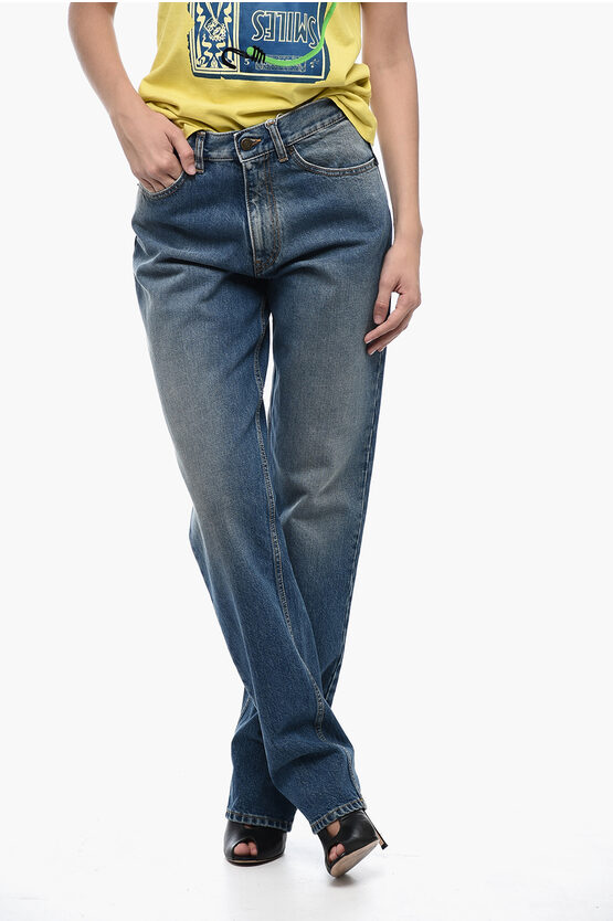 Shop Maison Margiela Mm1 Straight-leg Baggy Pants