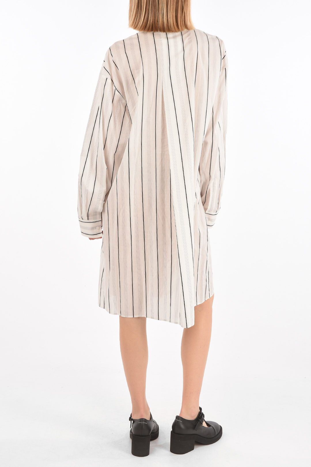 Maison Margiela MM1 striped shirt dress women - Glamood Outlet