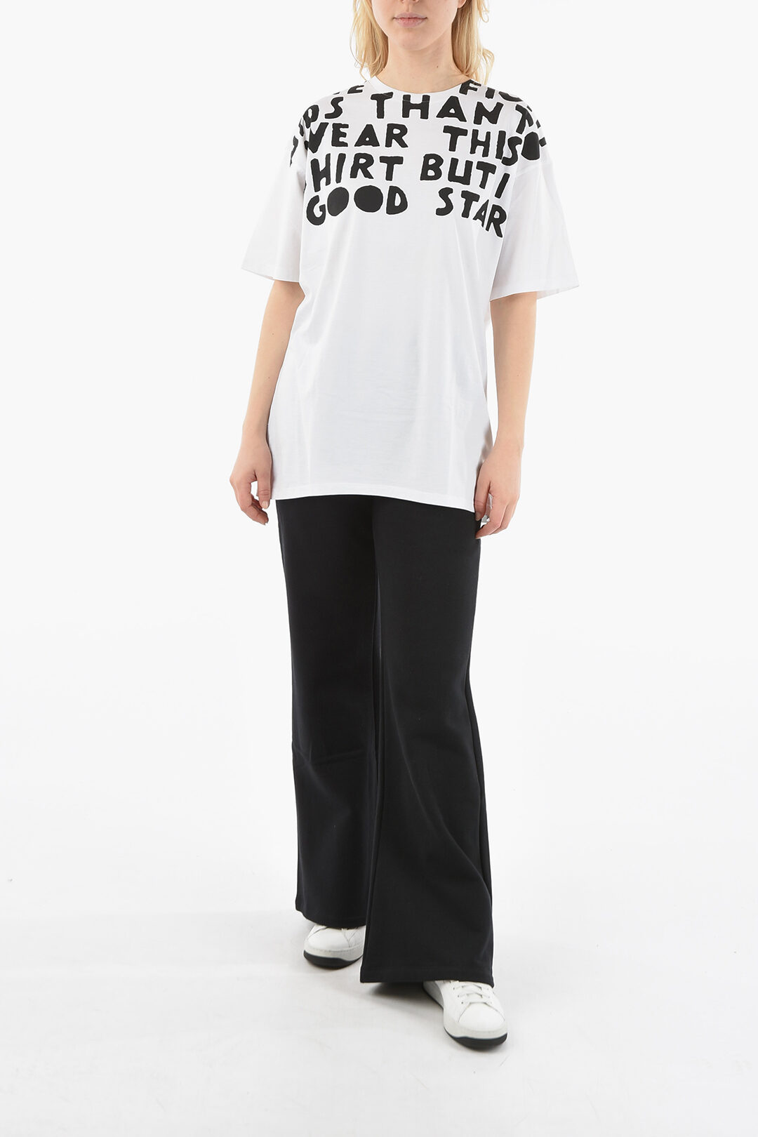 Maison Margiela MM0 t-shirt oversize stampata donna - Glamood Outlet