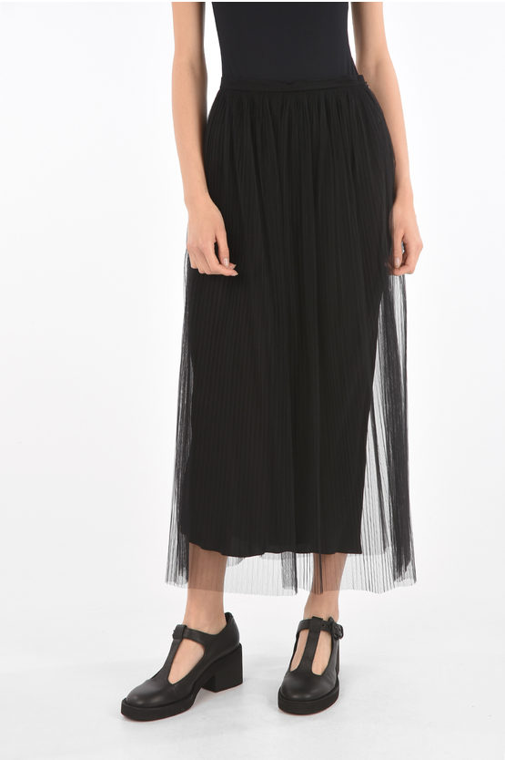 Maison Margiela MM1 Tulle Pleated Maxi Skirt women - Glamood