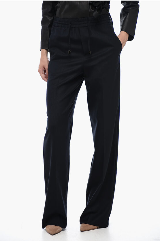 Maison Margiela Mm1 Wide-leg Pants With Front Pleats