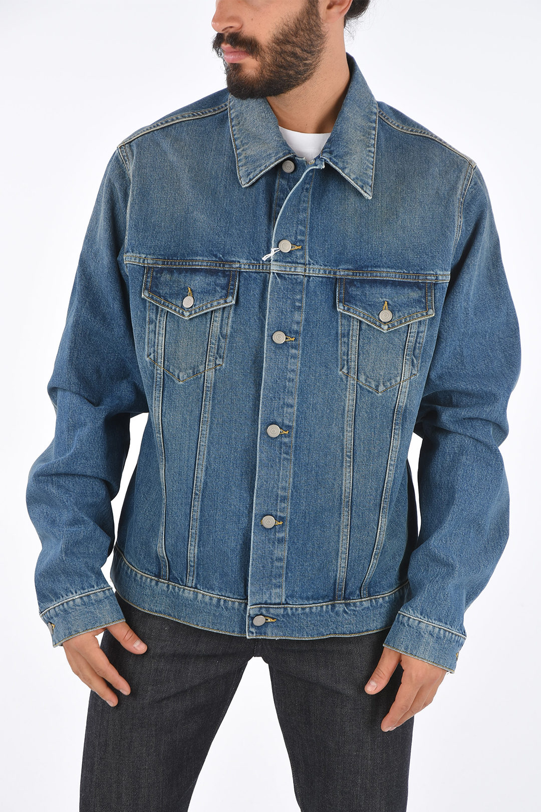 mens stone denim jacket