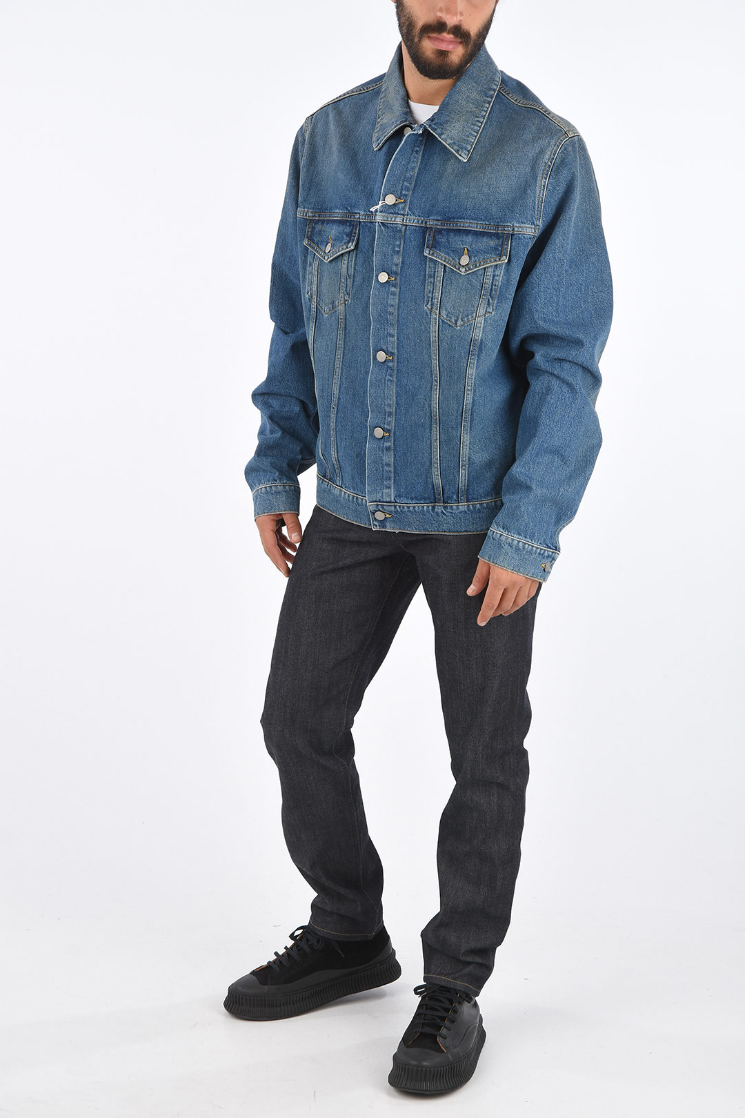 a line denim jacket