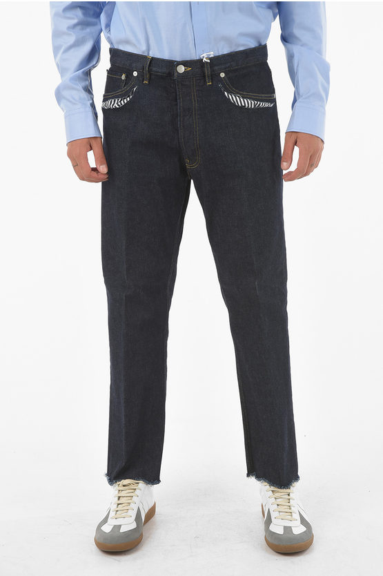Maison Margiela MM10 5 Pocket Cut Out Detail Frayed Hem