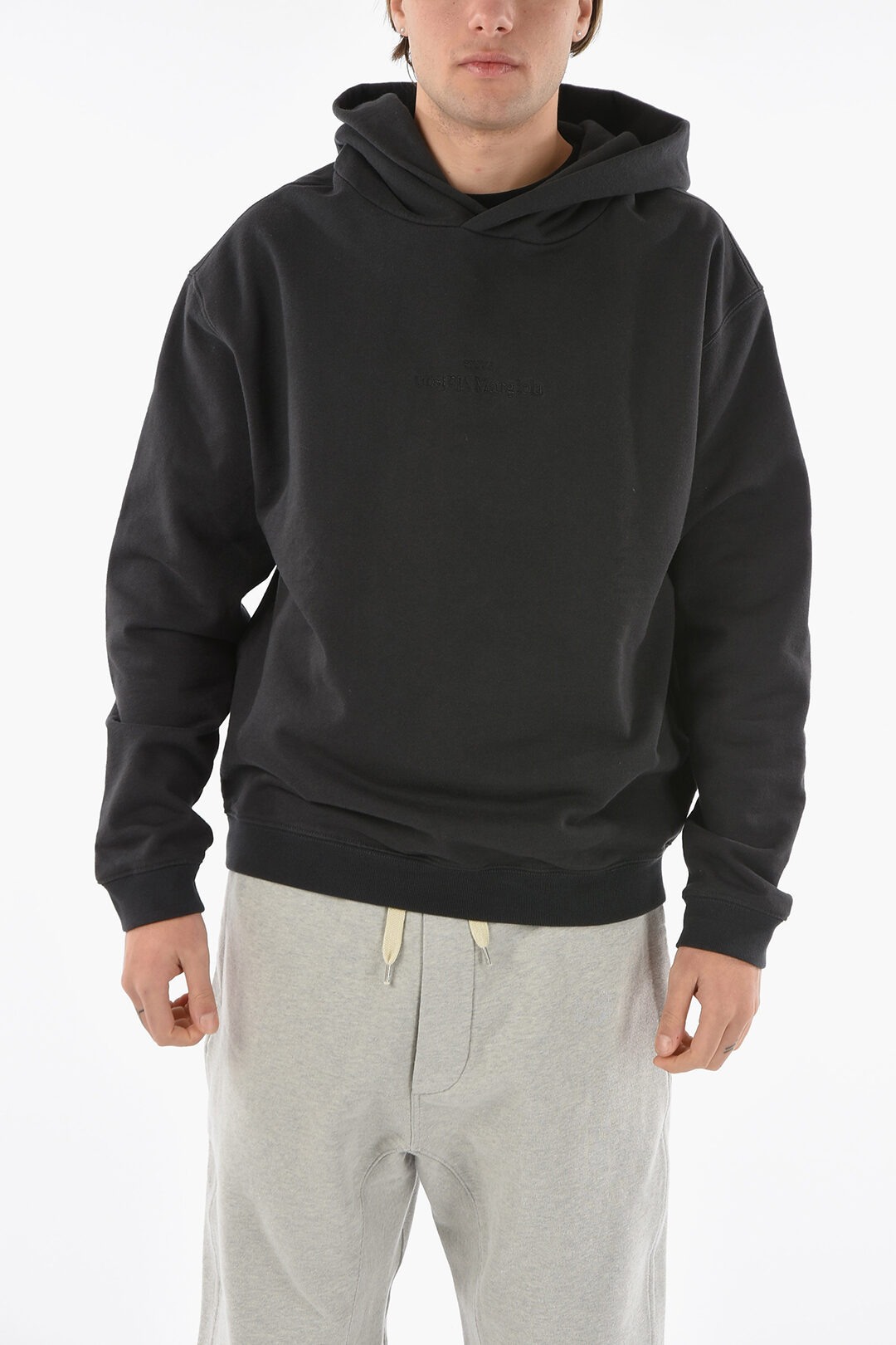 Maison Margiela MM10 Hoodie with Embroidered Lettering Logo men