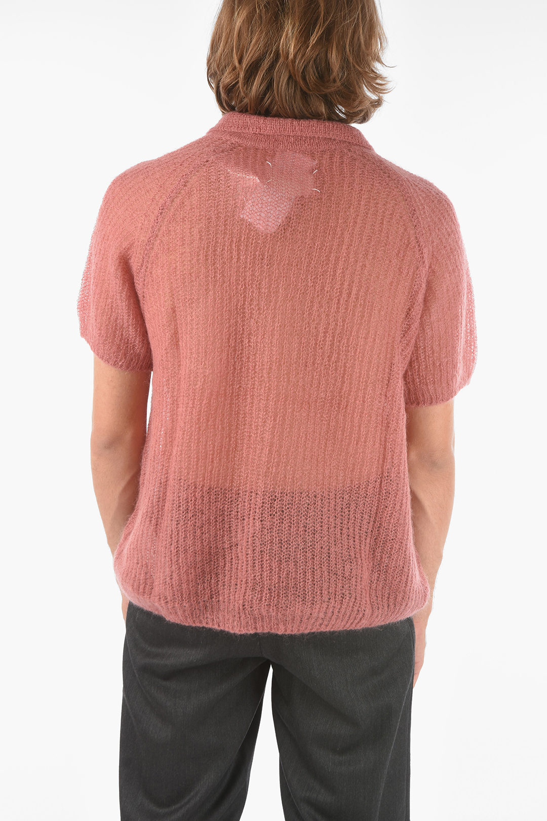 Maison Margiela MM10 Knitted 3 Buttons Polo Shirt men