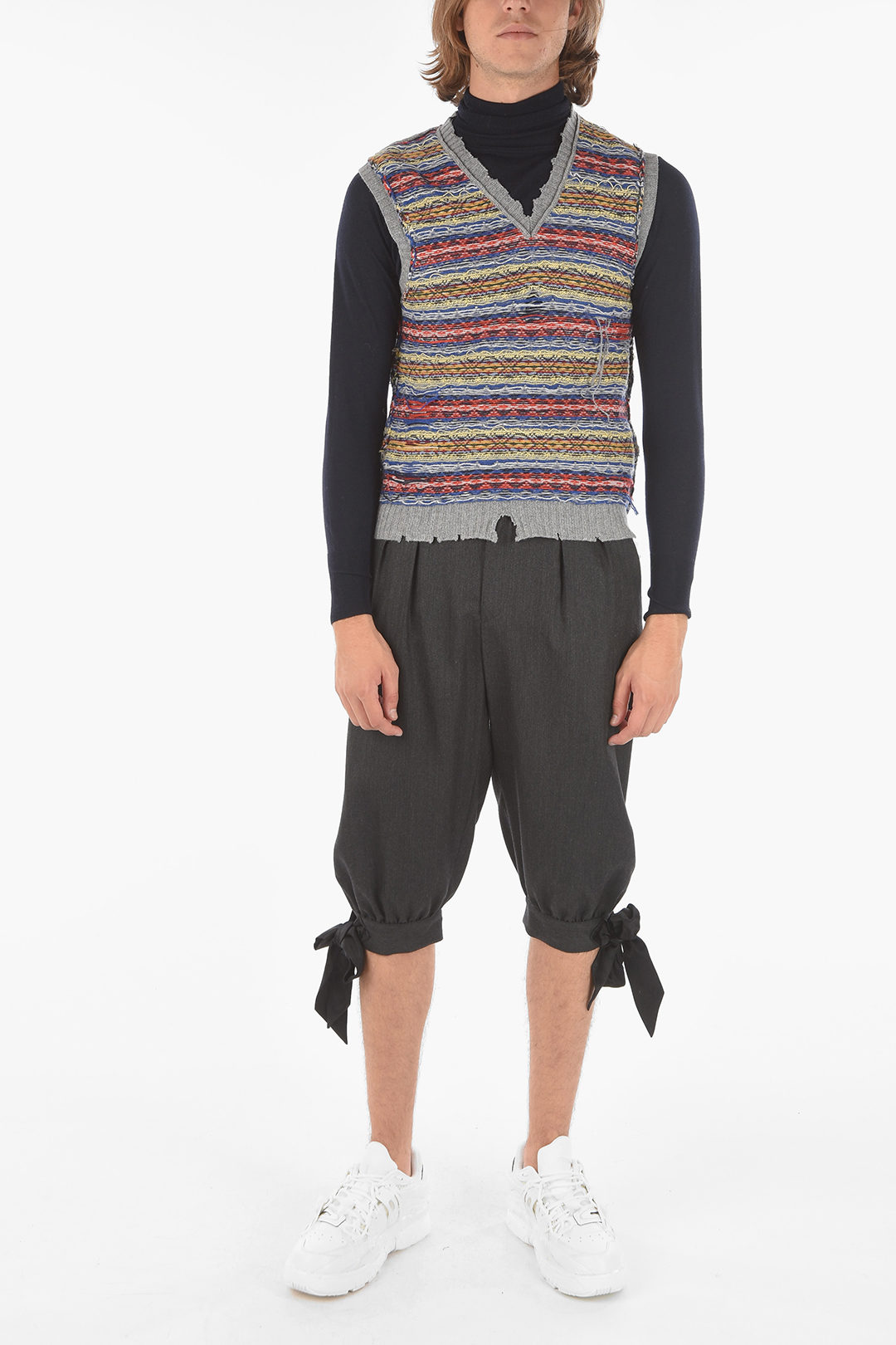 Maison Margiela MM10 Knitted Sleeveless V-Neck Vest men