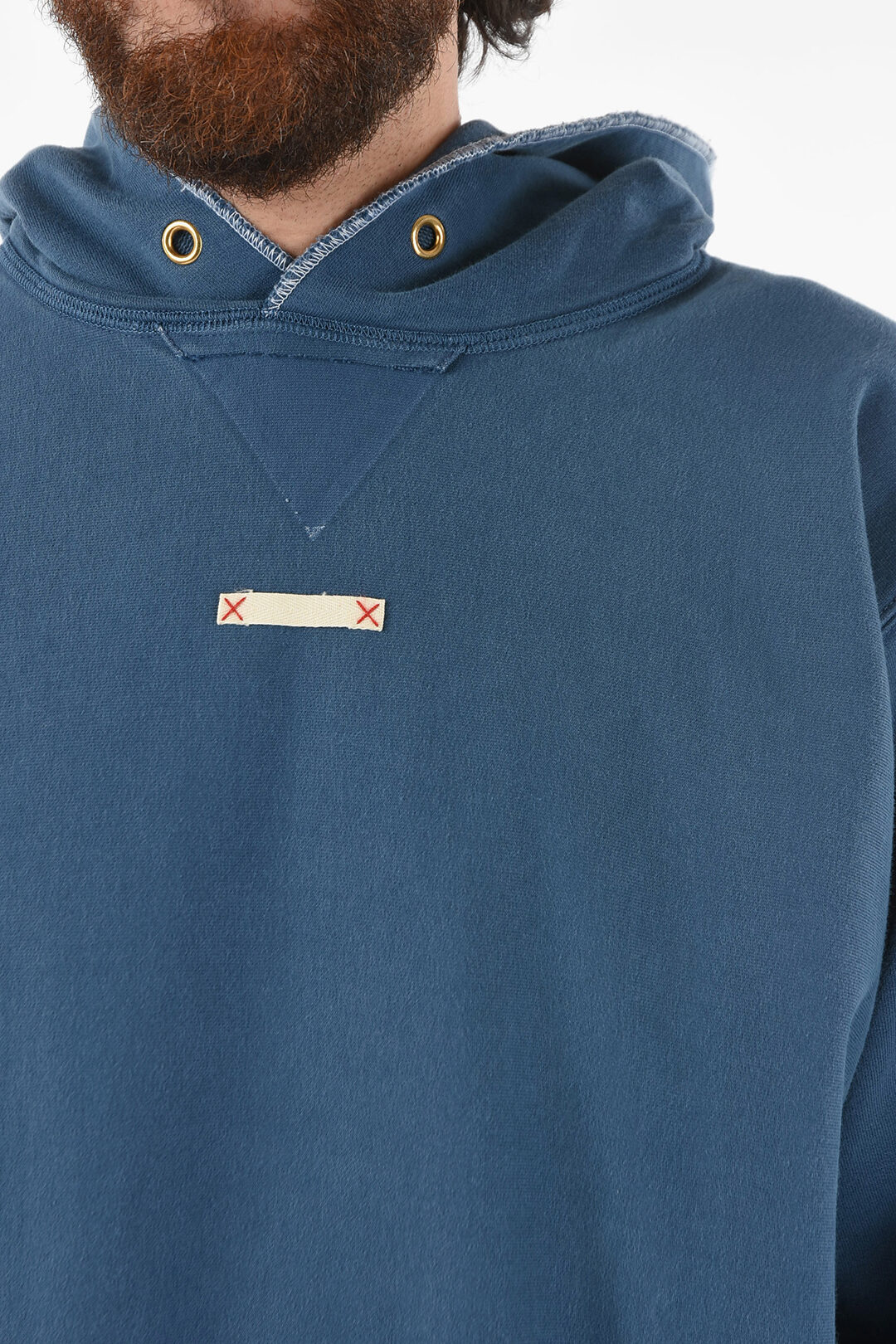 Maison Margiela MM10 Solid Color NAME TAG Hoodie men