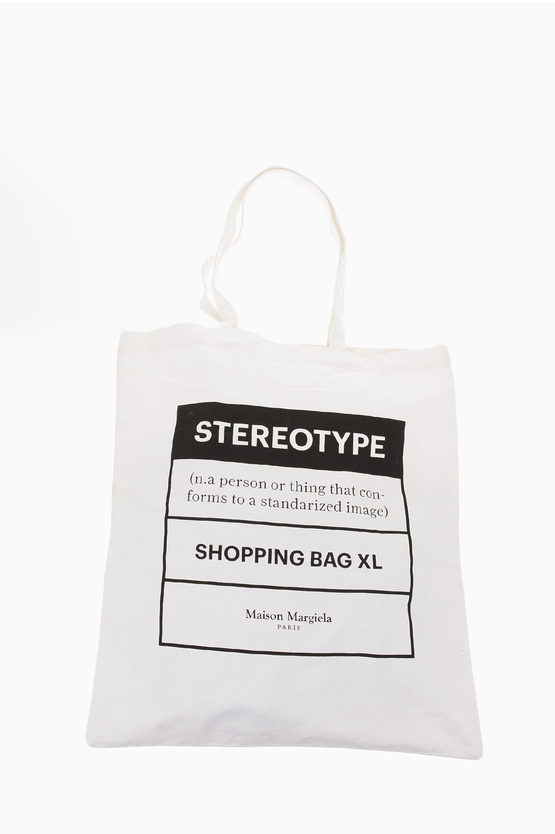 Maison Margiela MM11 Canvas STEREOTYPE Shopping Bag men - Glamood Outlet