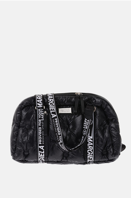 Maison Margiela Mm11 Faux-leather Glam Slam Weekender Bag In Black