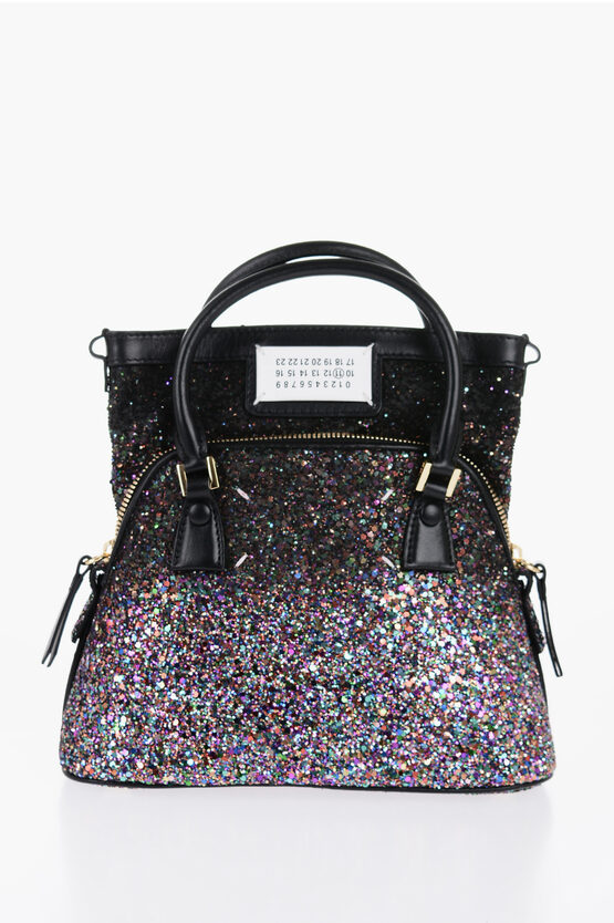 Maison Margiela Mm11 Gradient Glittered Mini Crossbody Bag