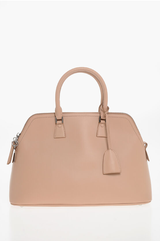 Maison Margiela Mm11 Leather 5ac Tote Bag With Removable Shoulder Strap