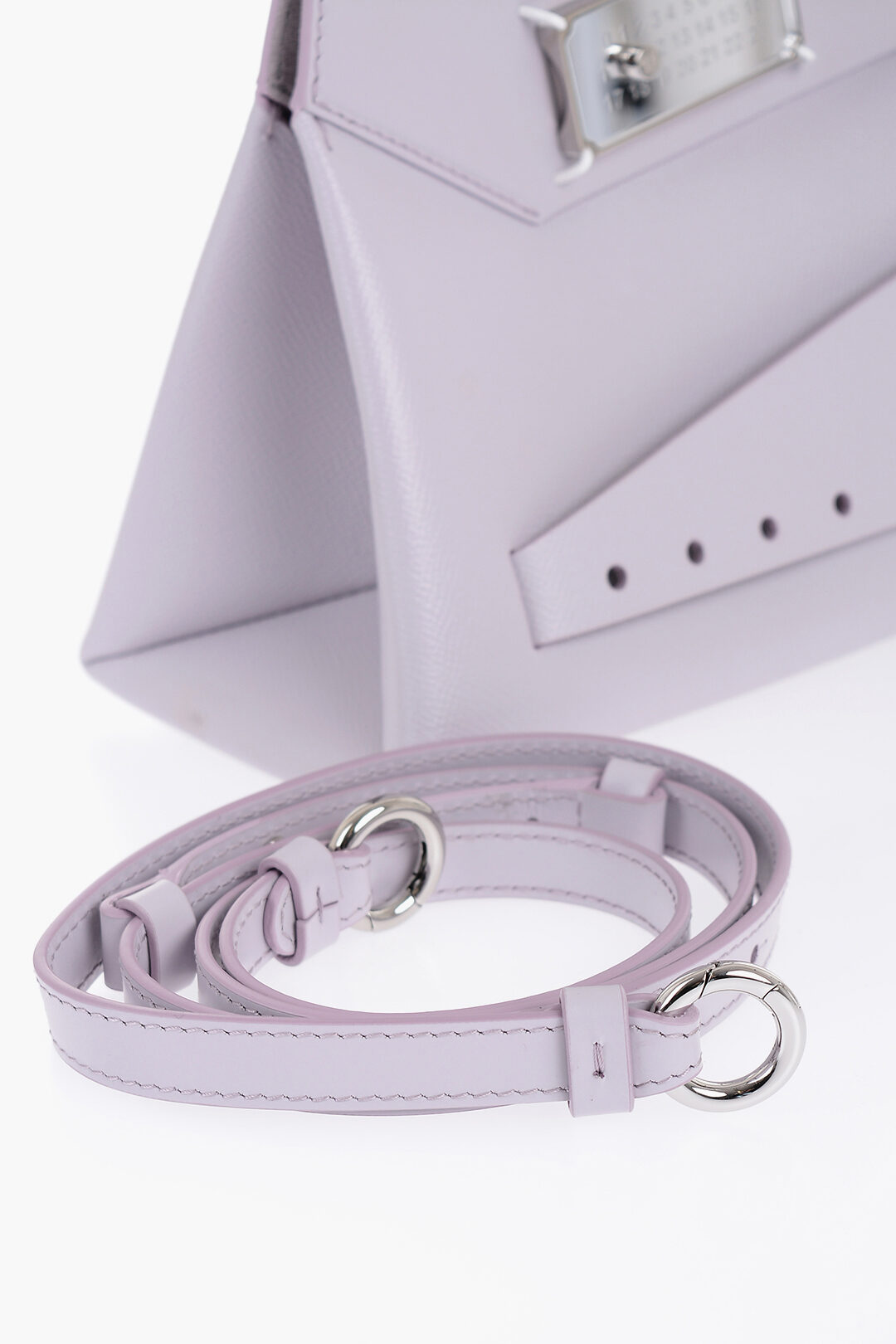 ショルダーバッグ MM11 Leather Bag with Logoed Clip Fastening Maison Margiela MM11 Leather Bag with Logoed Clip Fastening