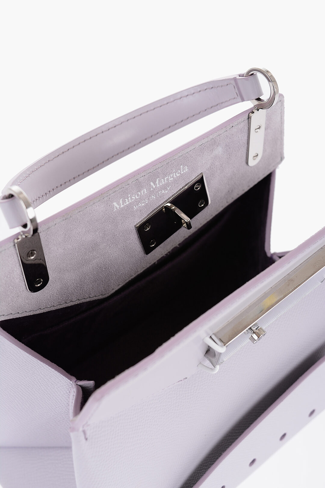 ショルダーバッグ MM11 Leather Bag with Logoed Clip Fastening Maison Margiela MM11 Leather Bag with Logoed Clip Fastening