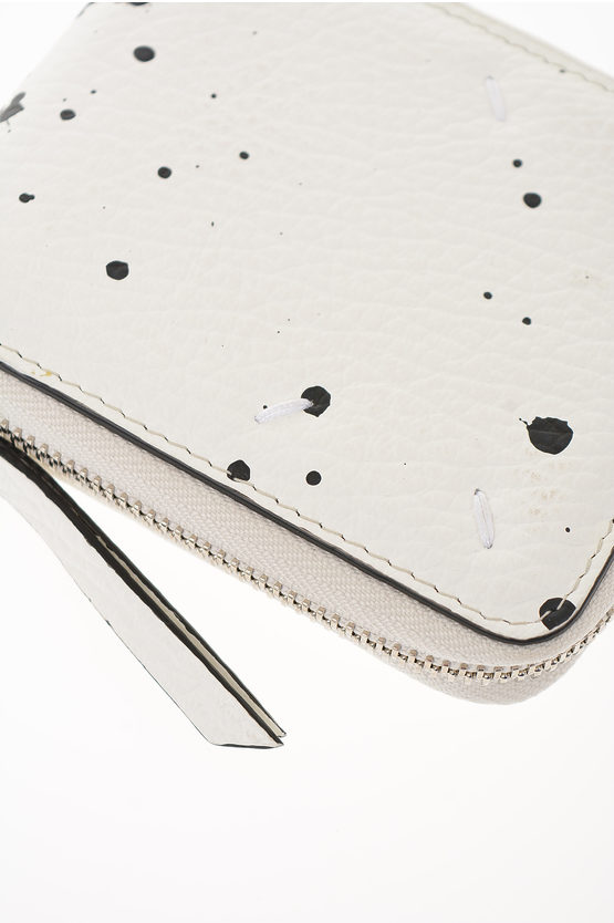 Maison Margiela MM11 Leather Paint Splatter Wallet women Glamood Outlet