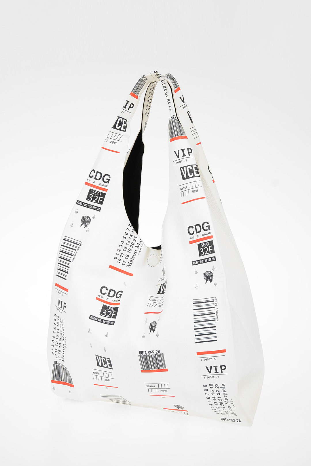 Maison Margiela MM11 Leather Printed Shopping Bag women