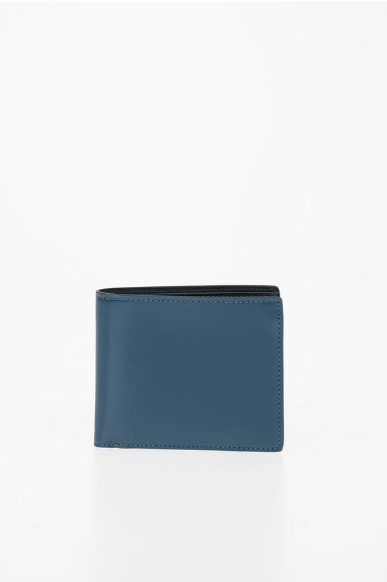 Maison Margiela Mm11 Leather Wallet In Blue