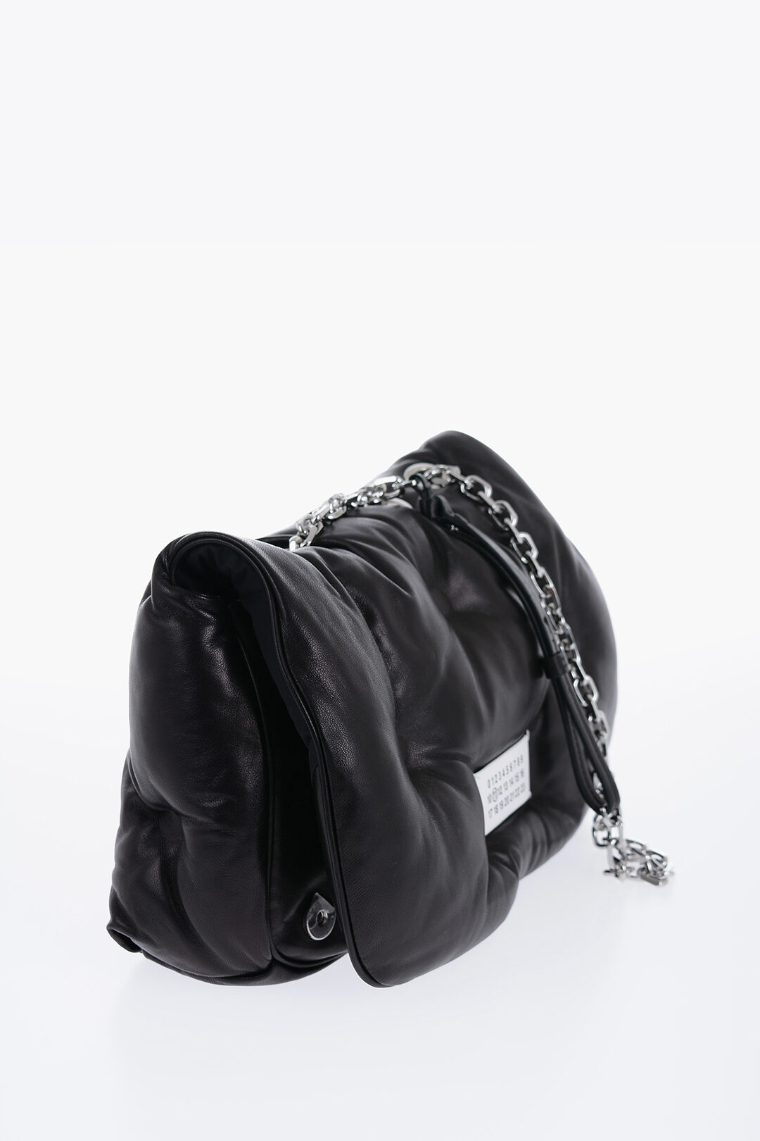 ☆【MAISON MARGIELA】☆SIGNATURE CHAIN SHOLDER BAG MIN.I☆ MAISON MARGIELA New Lock coated-canvas and pebbled-leather