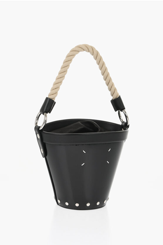MM11 Patent Letaher Bucket Bag with Removable Strap