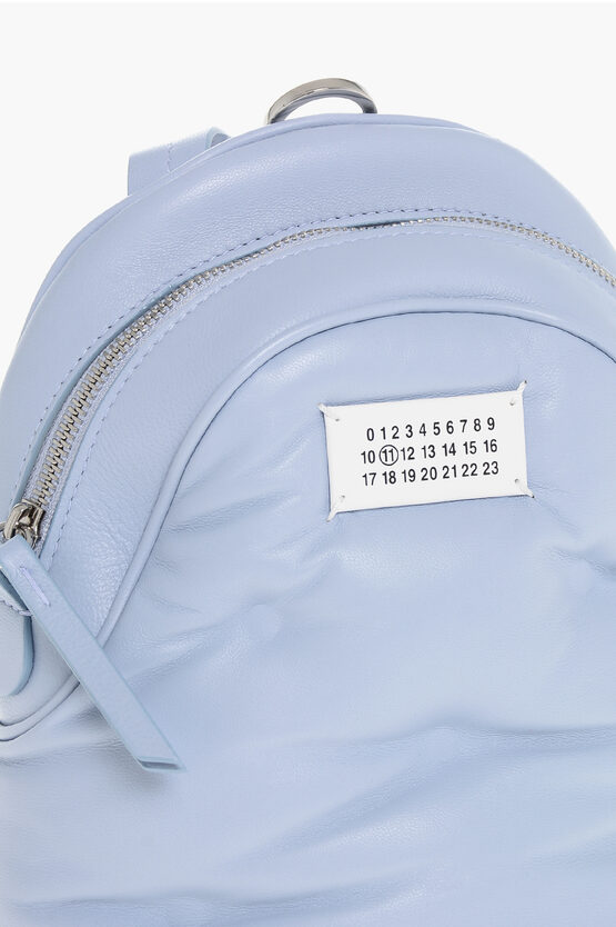 MM11 Quilted Leather Backpack GLAM SLAM with Shoulder Strap