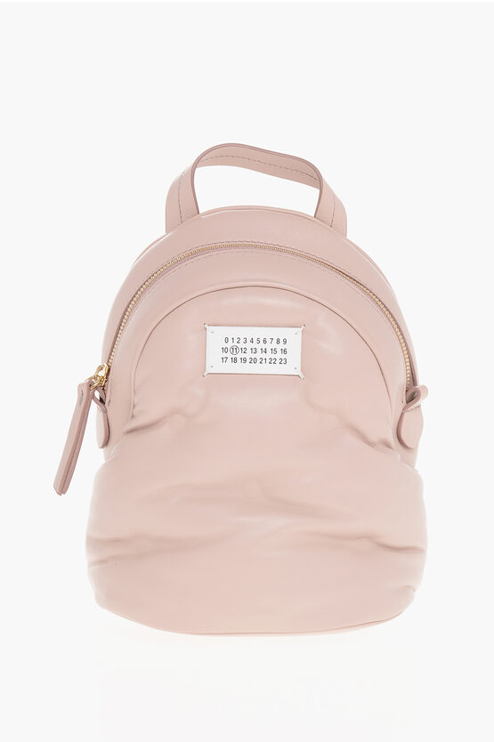 Maison Margiela Mm11 Quilted Leather Glam Slam Backpack With Shoulder Strap