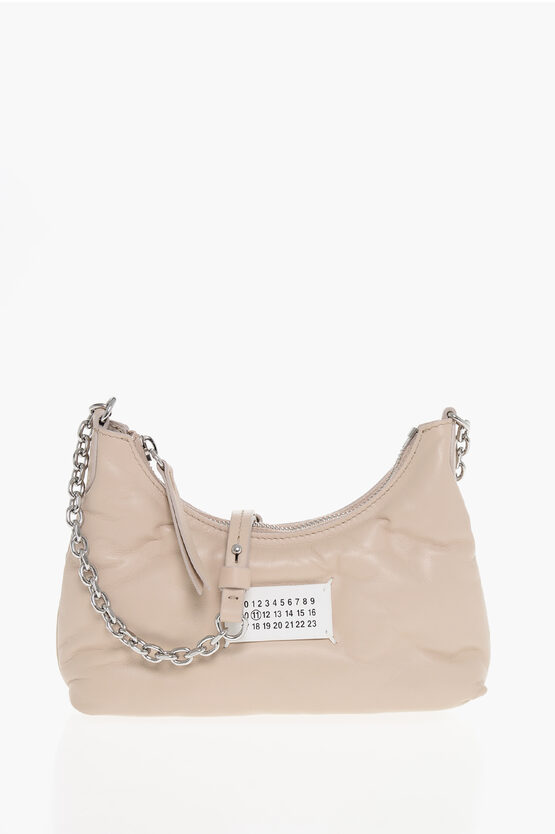 Maison Margiela Mm11 Quilted Leather Glam Slam Hobo Bag With Chain Shoulder