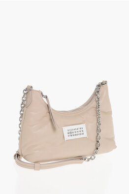 【MAISON MARGIELA】CHAIN SHOULDER BAG Maison Margiela Two-Tone Leather Shoulder Bag (Shoulder bags
