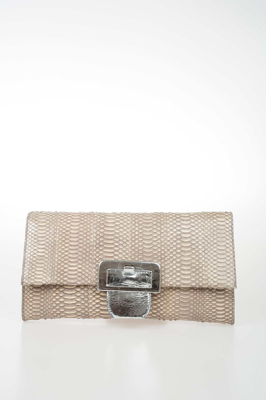 Carryall Duffle Leather Bag in Crocodile Print Black Noir | Silver & Riley
