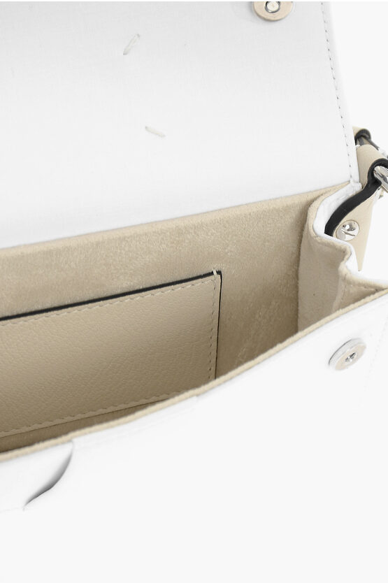 MM11 Textured Leather And Cotton Shoulder Bag